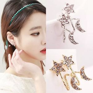 {MADISON} boho star & crescent moon wrap earrings